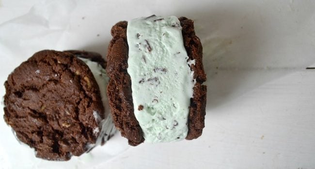 Double Chocolate Chunk Cookie Ice Cream Sandwich Recipe by Hazel Sheehan