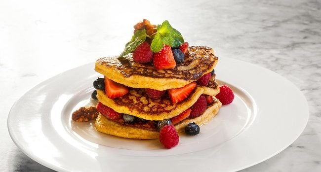 Balfes Oat Pancakes with Mixed Berries