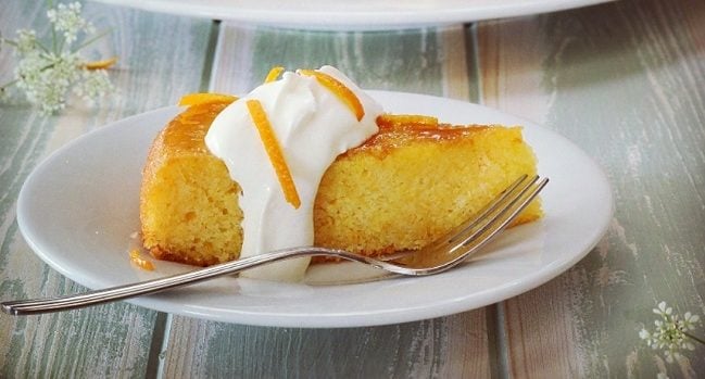 Orange elderflower polenta cake 2