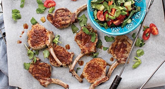 Spicy-lamb-cutlets-with-cherry-tomato-salsa