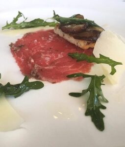 Marlfield House Dinner - Veal Carpaccio