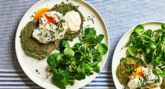 Pea And Herb Pancakes