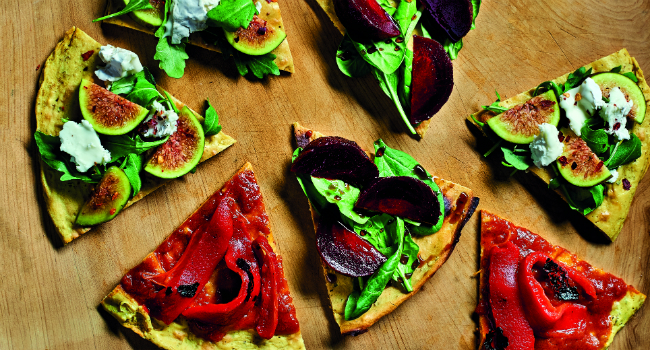 Gluten-Free Crispy Socca Pizza