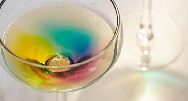 This Rainbow Wine Glass