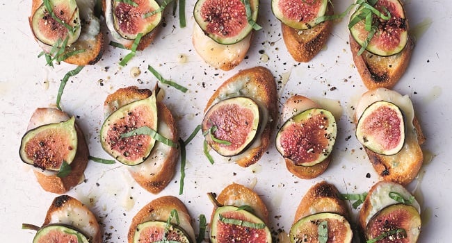 fig gorgonzola croutes recipe