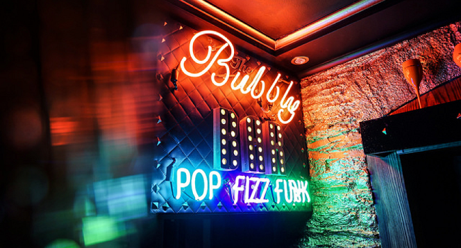 Newly Opened The Bubbly Bar New Channels the Glamour of Legendary Studio 54