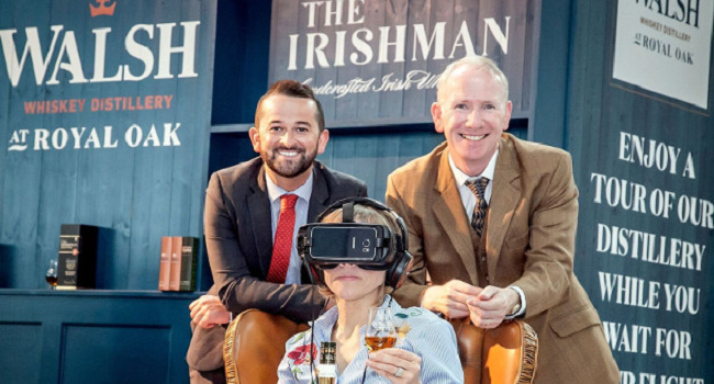 Walsh Whiskey Distillery Launches Cutting Edge Virtual Reality Tour at The Loop in Dublin Airport