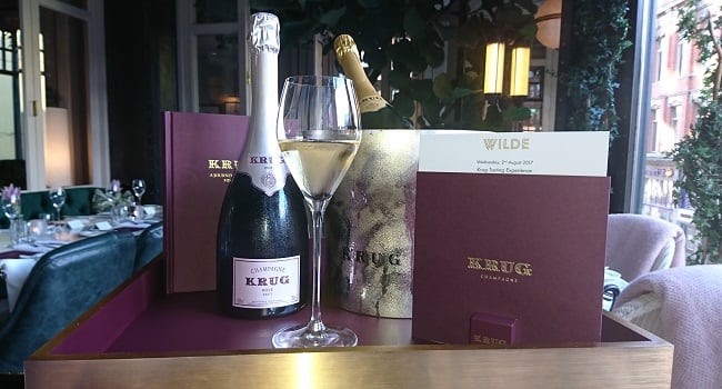 WILDE Teams Up with Krug to Introduce a Unique Champagne Dining Experience