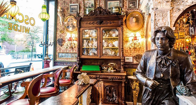 The Importance of Being Posh: Irish Duo Opened Stunning Oscar Wilde Themed Bar in New York