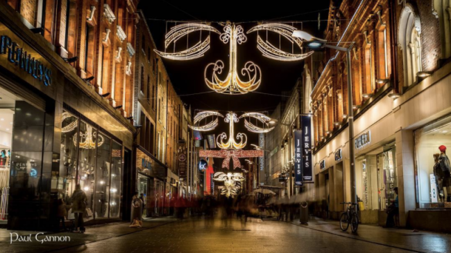 Dublin at Christmas Lights Photo by David Gannon