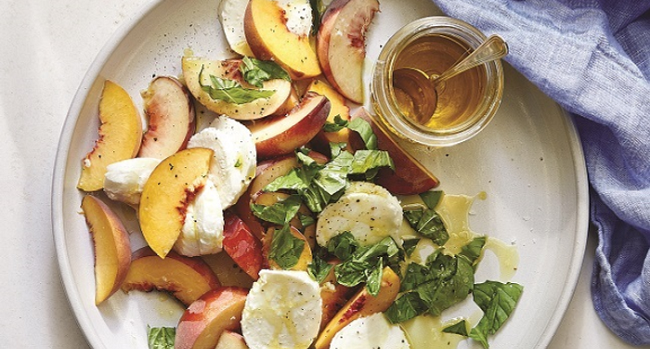 Peach Caprese