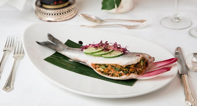 Stuffed Seabass Recipe