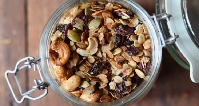 Honey Cinnamon Granola Recipe from Soulful and Healthy