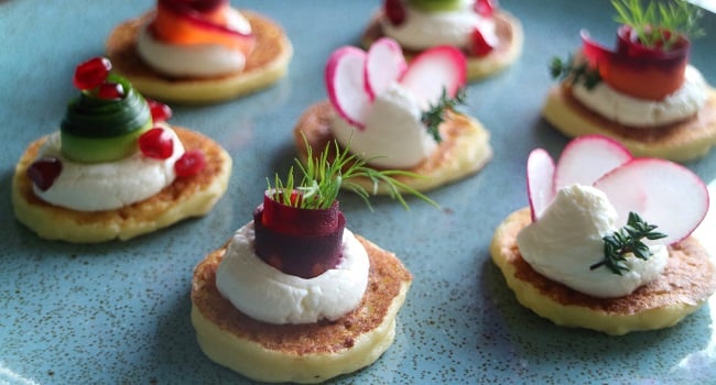 Festive Blinis Recipe By Chef Jeeny Maltese