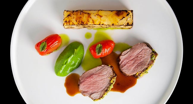 Pistachio Crusted Rump of Lamb Recipe By Chef Igor From The Gibson