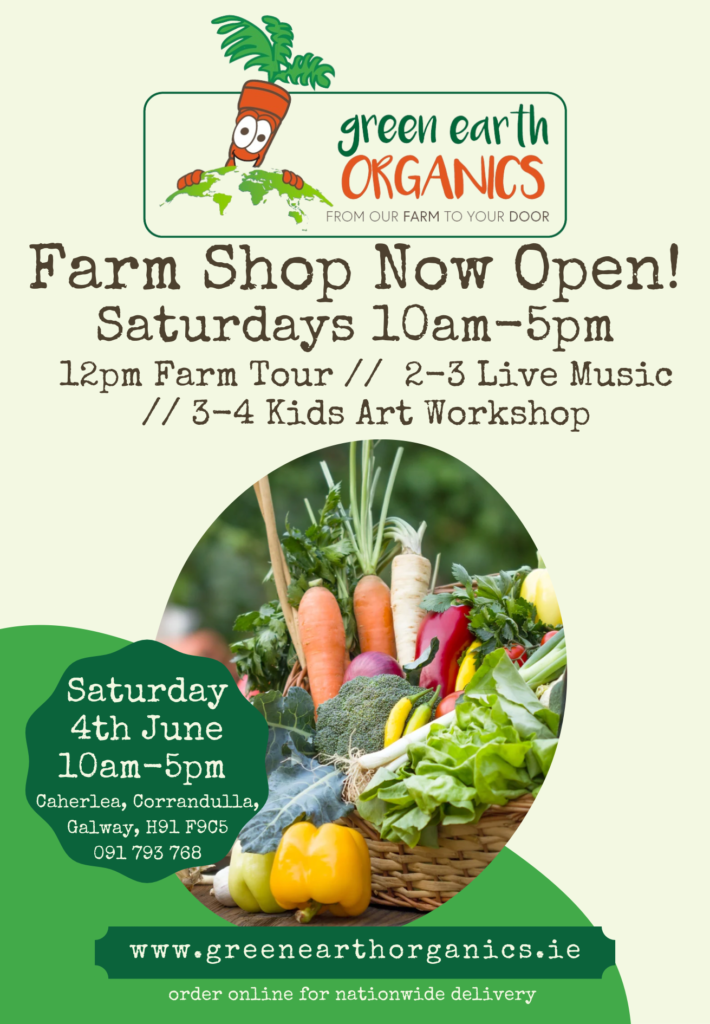 Green Earth Organics Farm Shop Re-opening