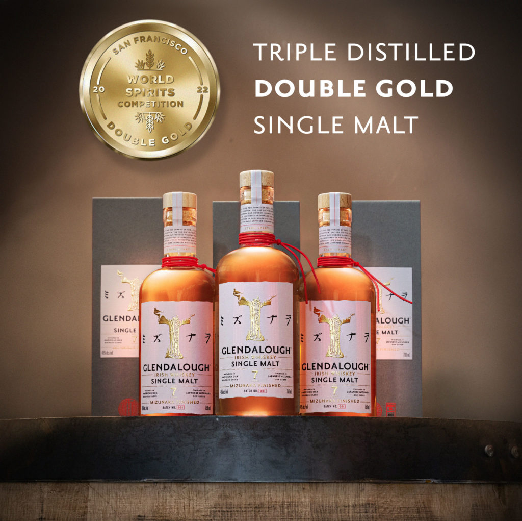 Glendalough Mizunara wins Double Gold at San Francisco World Spirits Competition