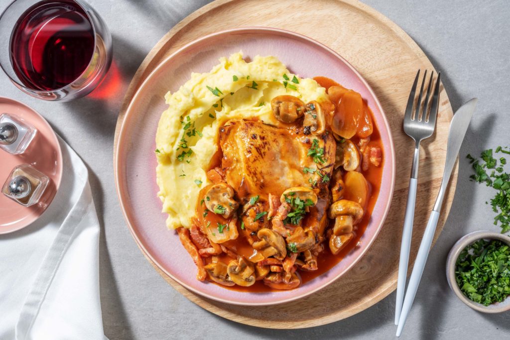 coq sans vin recipe hello fresh