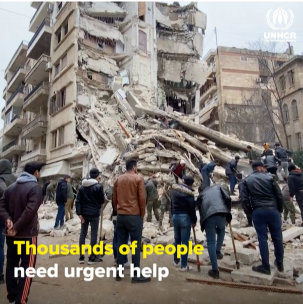 UNHCR Blasta Books Turkey and Syria