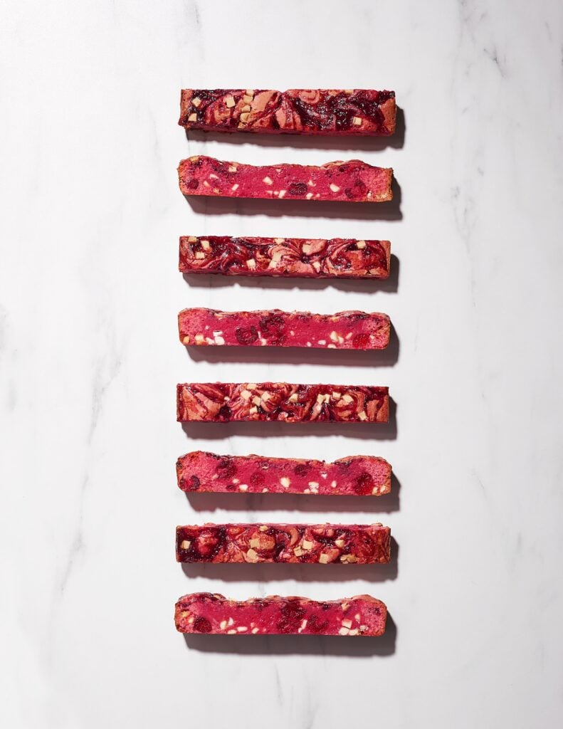 Cherry Bakewell Blondies Finch Bakery