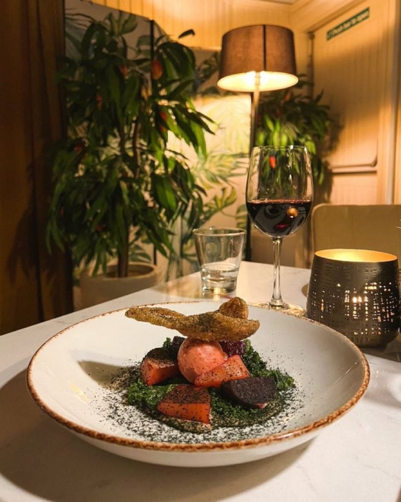 Malte Half glas restaurant