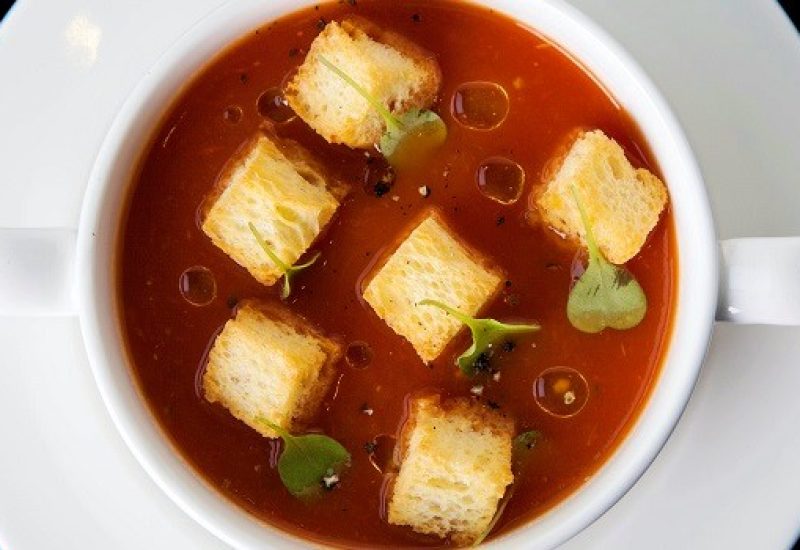 Roast Plum Tomato & Basil Soup Recipe By Chef Igor From The Gibson