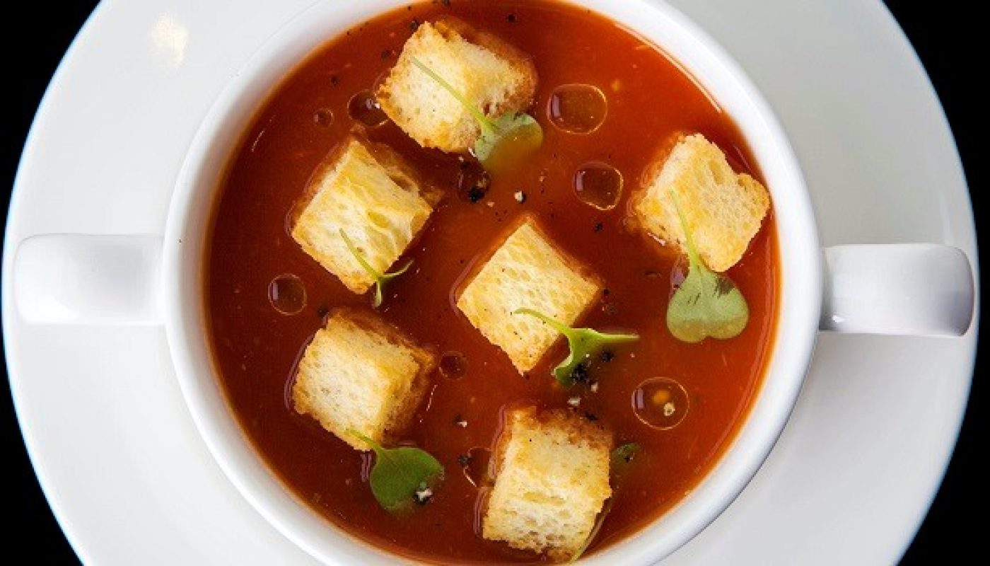 Roast Plum Tomato & Basil Soup Recipe By Chef Igor From The Gibson