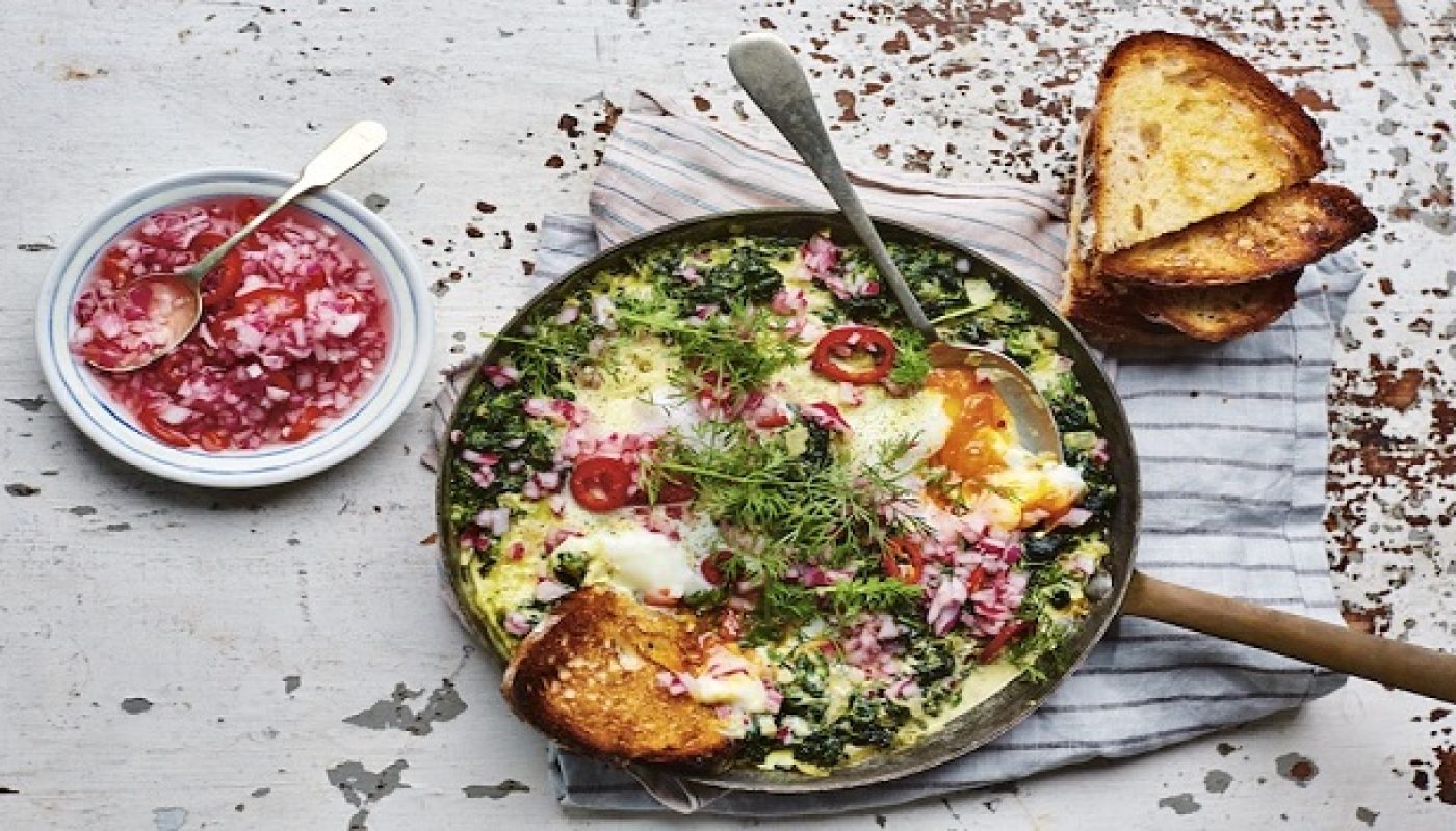 Stewed Spinach Eggs