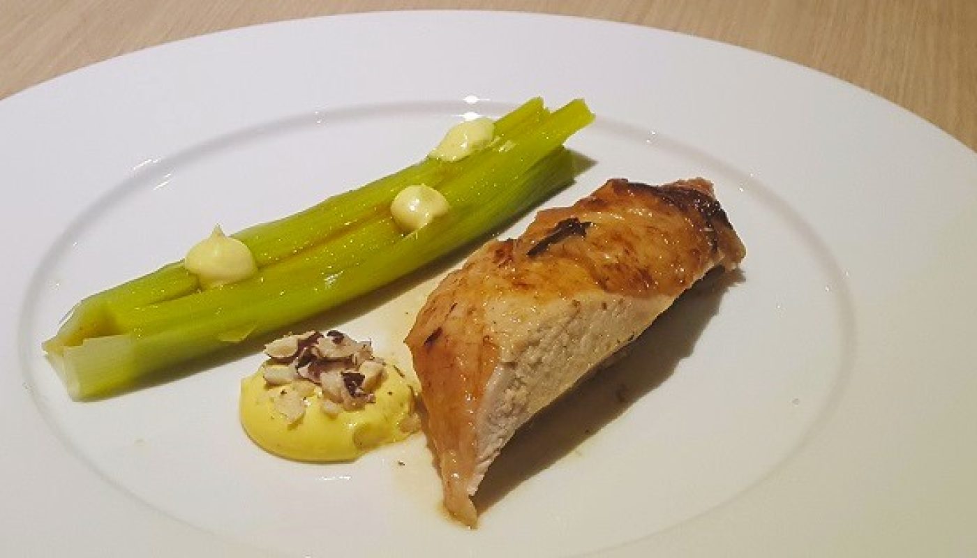 Roast Chicken with Truffle Mayonnaise Recipe and Wine Pairing by Julie Dupouy