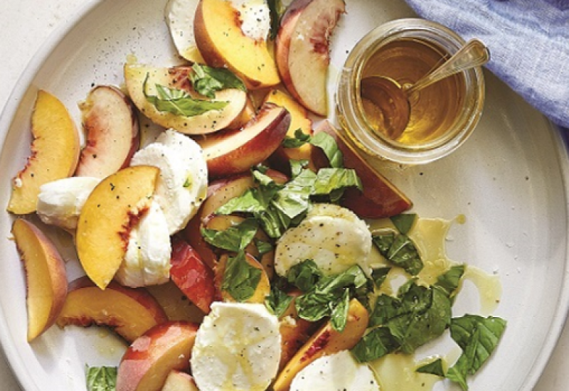 Peach Caprese