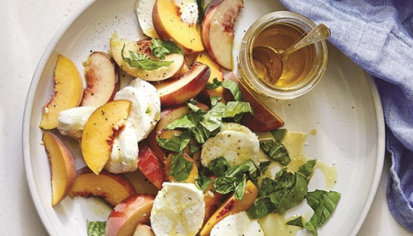 Peach Caprese