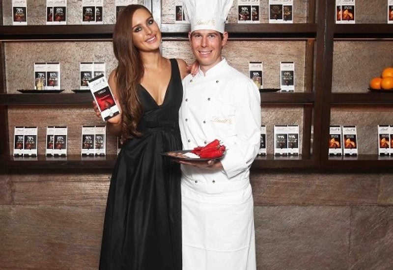 Roz Purcell Joined Lindt Master Chocolatier Stefan Bruderer for Chocolate Inspired Photoshoot