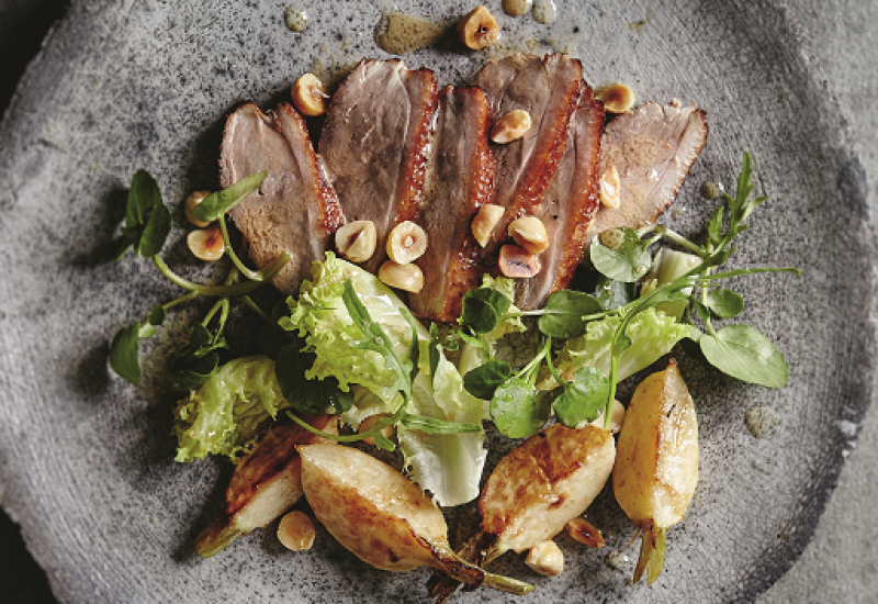 warm salad of warm duck rachel Allen