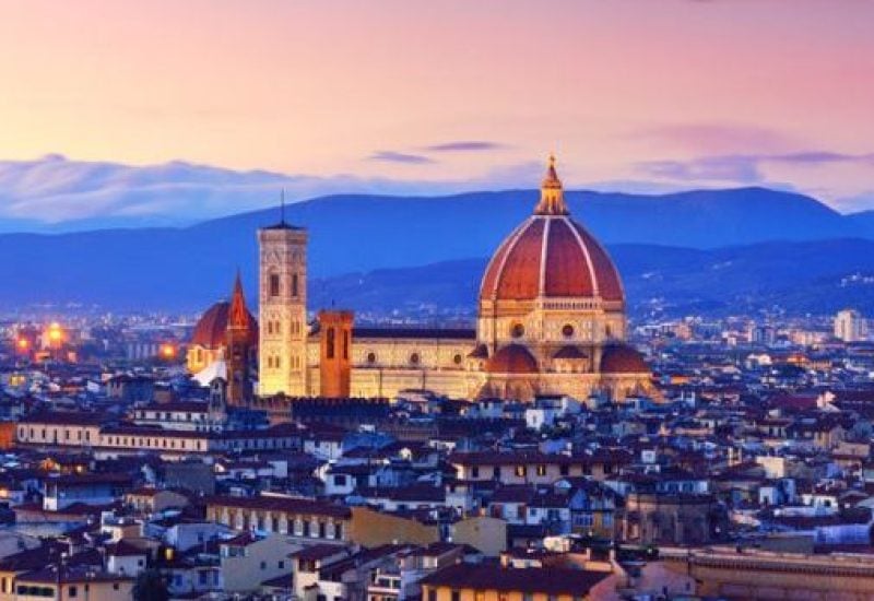Florence Cityscape and Duomo Santa Maria Del Fiore