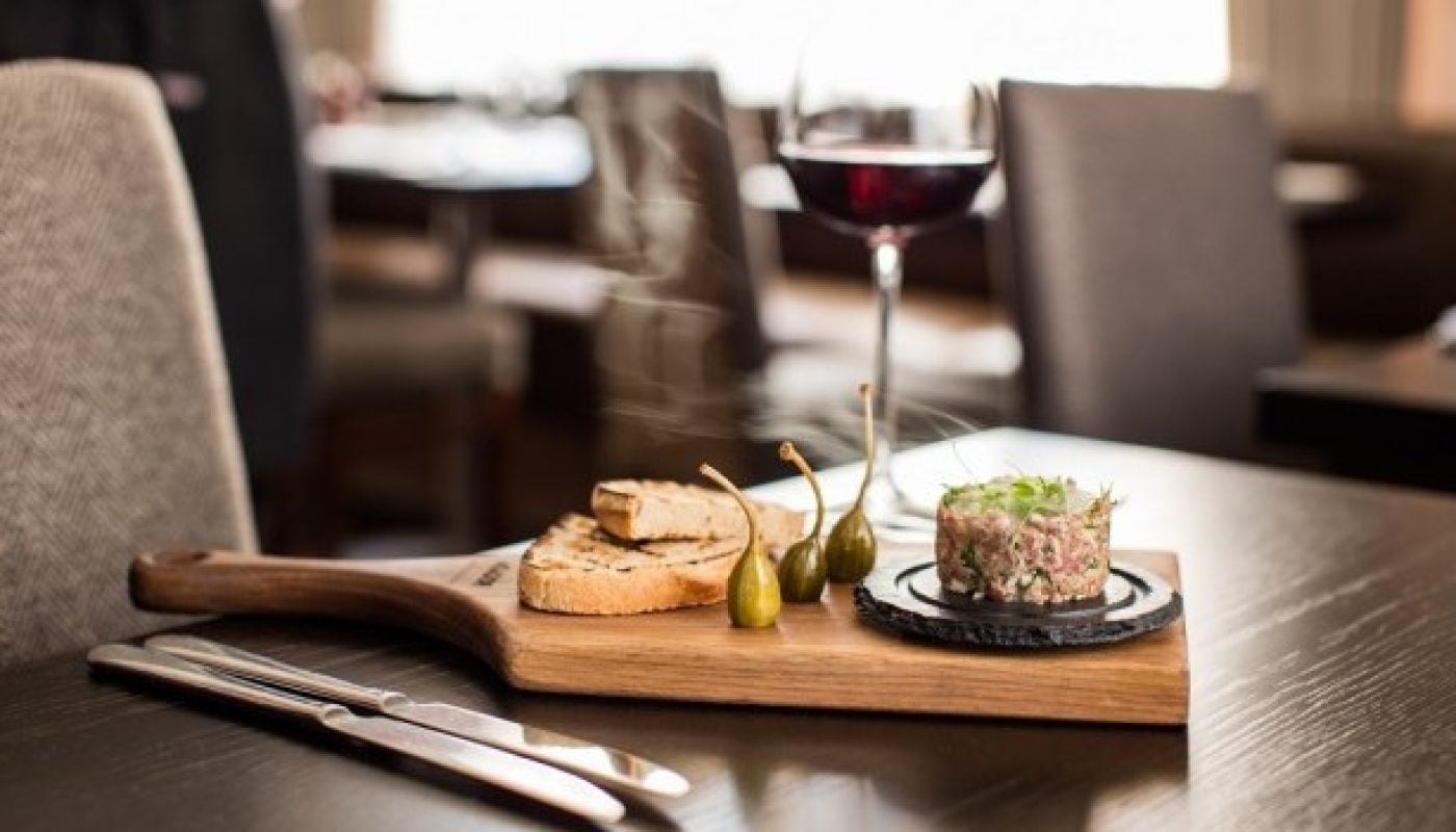 Asador Smoked Beef Tartare, Apple Wood Smoke, Truffle Egg Yolk, Toasted Sourdough 2