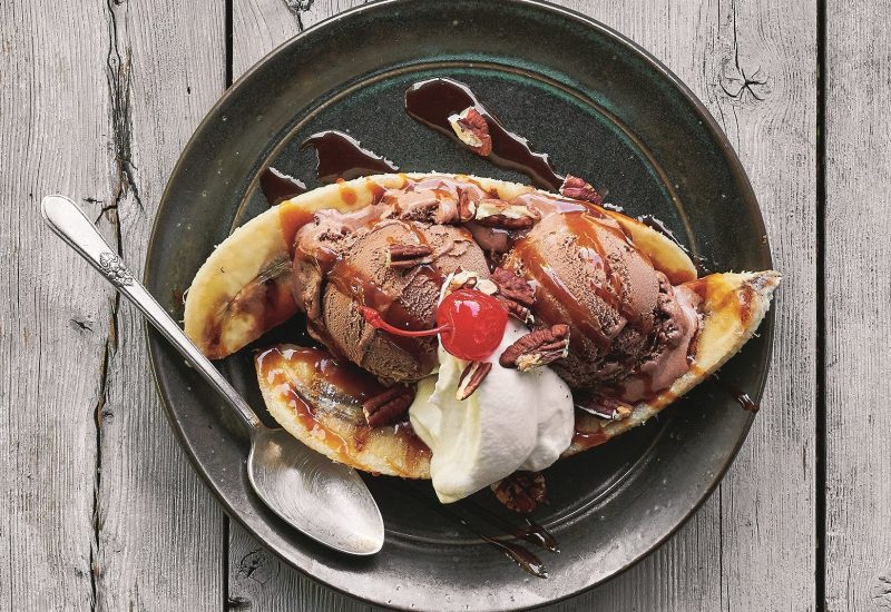BANANA SPLITS WITH SALTED CARAMEL SAUCE copy