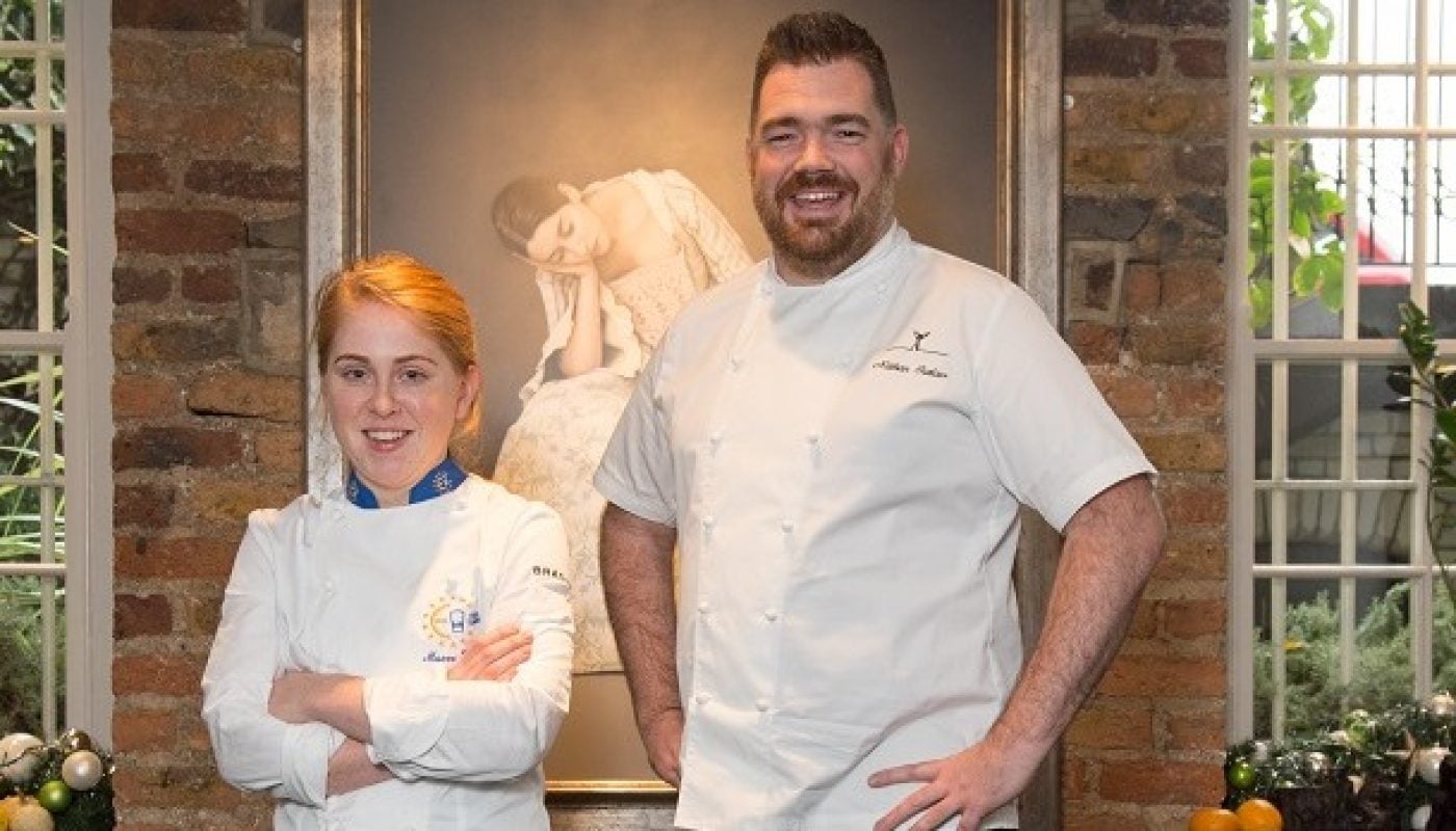 Eurotoques Young Chef of the Year 2016 Maeve Walsh and Nathan Outlaw