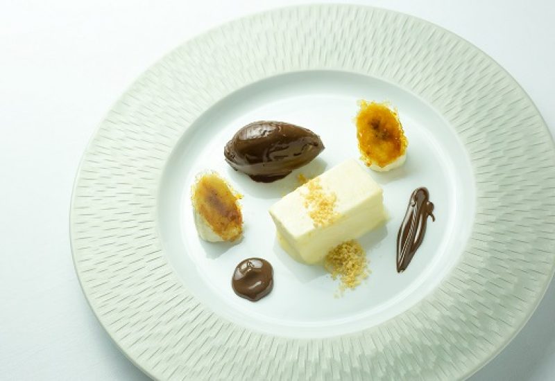 Banana parfait recipe with chocolate mousse 2