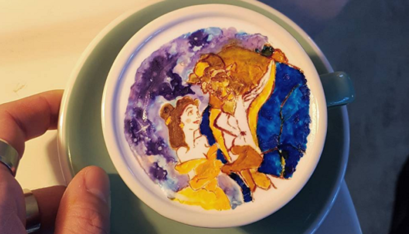 Beauty and the Barista: This Inspired Disney Latte Art is Too Beautiful to Drink