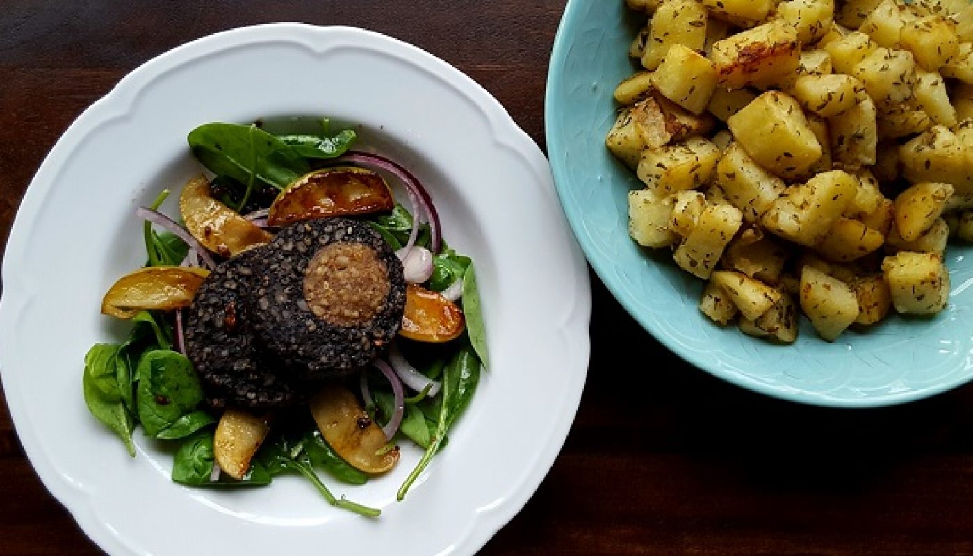 Warm Black Pudding and Apple Salad Recipe by Donna Hennessy
