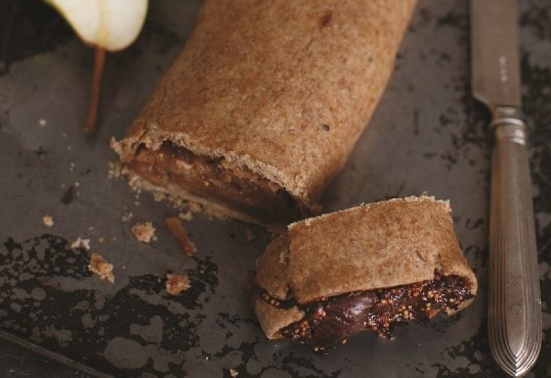 Fig and Pear Roll with Cardamon Recipe by Blazing Salads
