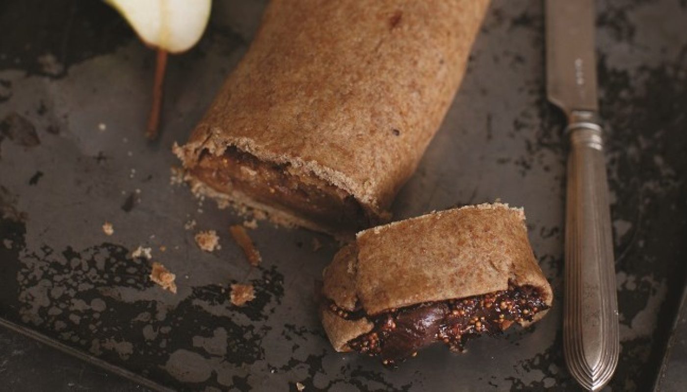 Fig and Pear Roll with Cardamon Recipe by Blazing Salads