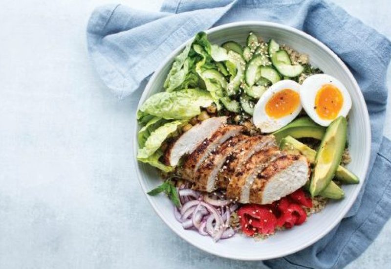 Bord Bia - Chicken Salad Bowl with Avocado and Chickpeas
