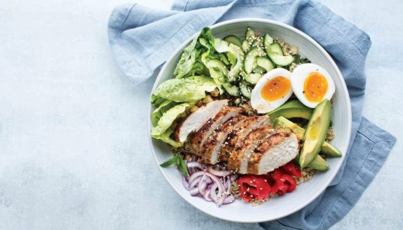 Bord Bia - Chicken Salad Bowl with Avocado and Chickpeas
