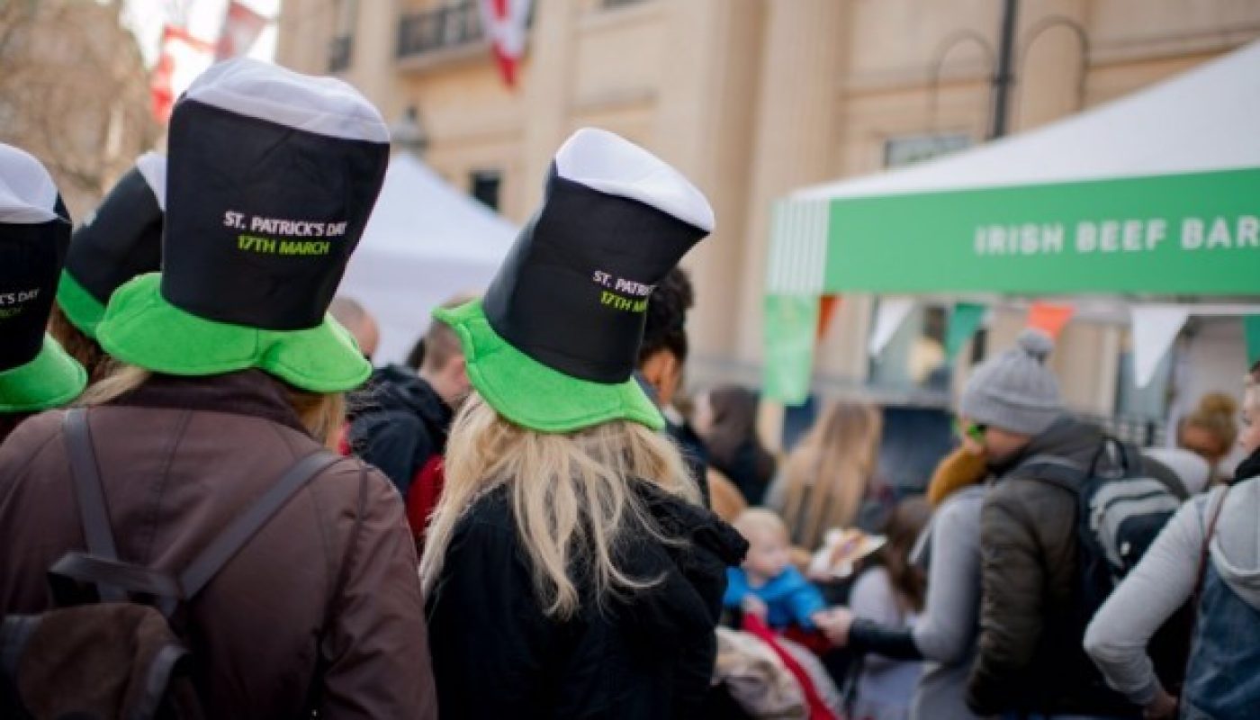 The Irish Food Market in Trafalgar Square, London in full swing!