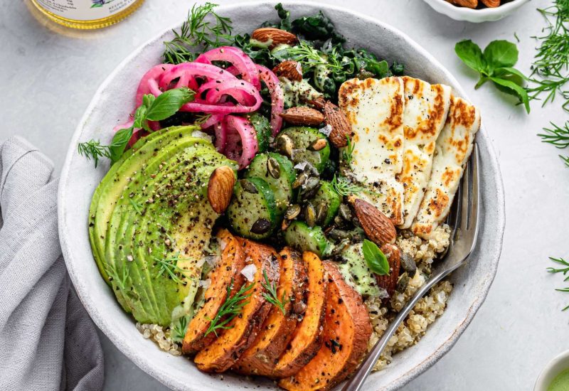 Buddha Bowl Sweet Green Basil Dressing-23