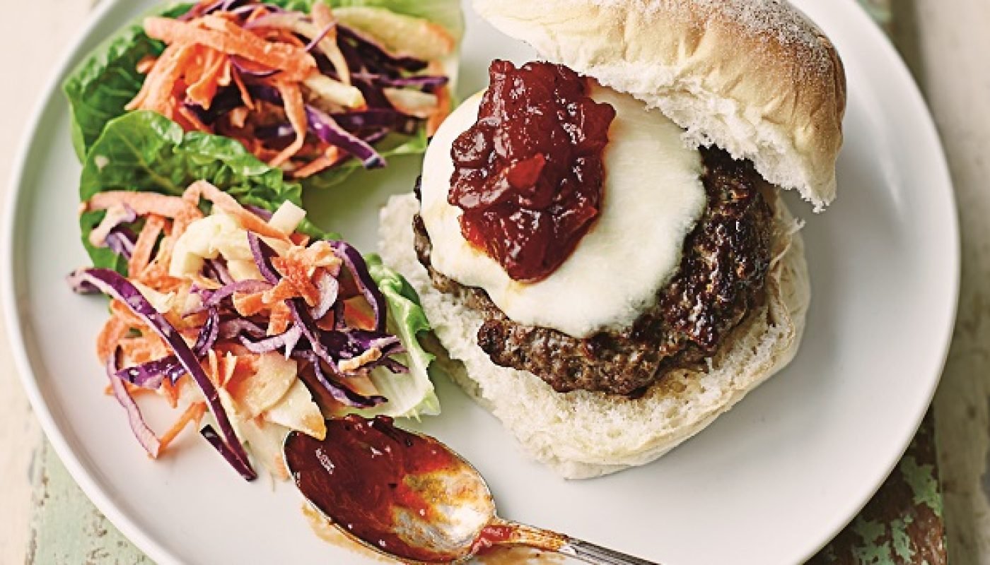 ItalianStyle Cheese Burgers Recipe with Coleslaw Cups by Gino D’Acampo