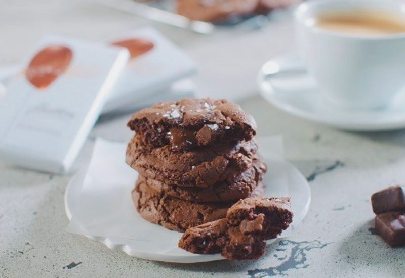 Double Chocolate Salted Caramel Cookies Recipe By Butlers Chocolates