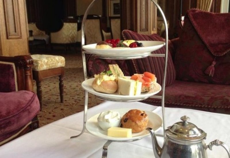 Cake stand full of delicious treats