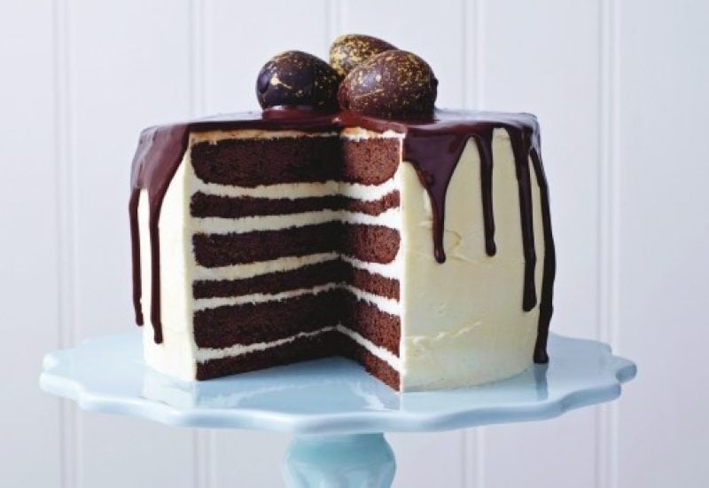 Marks and Spencer Chocolate and Vanilla Drizzled Cake